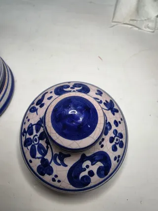 Albarelo antiguo azul y blanco