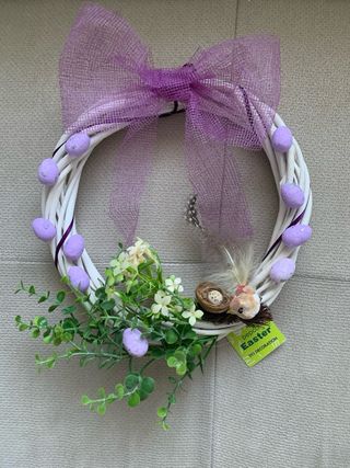 Corona Pascua Pepco Lila y Blanca