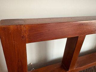 Cabecero Banak de madera y ratán para cama de 150