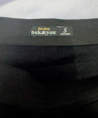 Minifalda negra drapeada