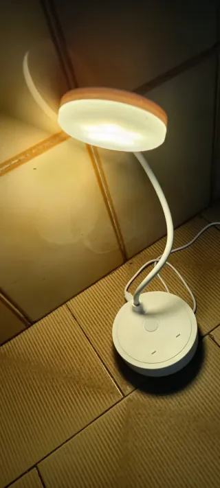 Lampada LED da tavolo bianca