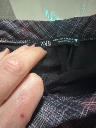 Falda Zara cuadros, nueva