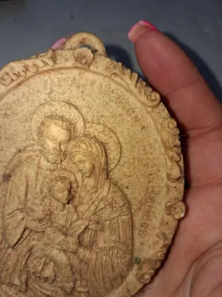 Vecchio Medaglione Sacro Famiglia