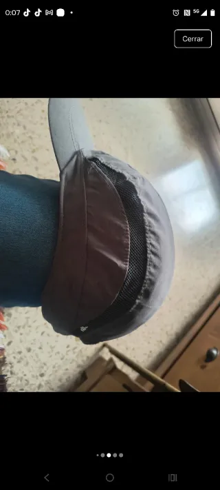 Gorra de Seguridad Negra/Gris