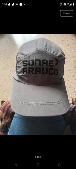 Gorra de Seguridad Negra/Gris