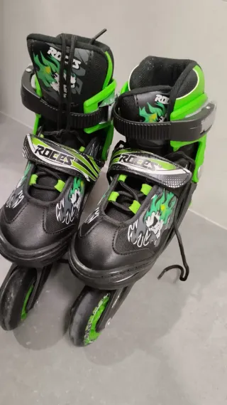 Patines en línea ROCES negros y verdes