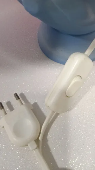 Lámparas mesilla vintage de cerámica shabby chic