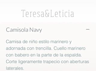 Camisola Navi Teresa & Leticia