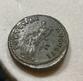 As de Trajano Fortuna SC Moneda Romana