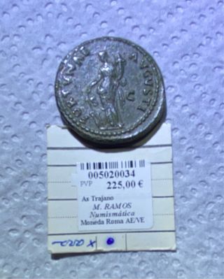 As de Trajano Fortuna SC Moneda Romana