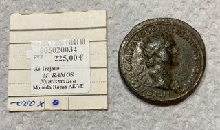 As de Trajano Fortuna SC Moneda Romana