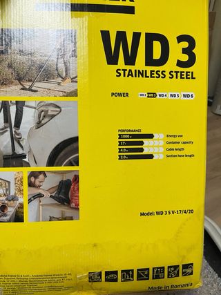 Aspiradora Karcher Amarilla