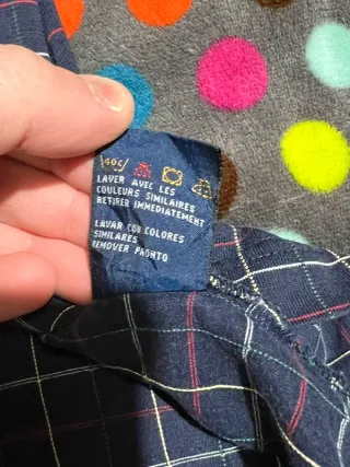 Polo Tommy Hilfiger a quadri blu e rossi