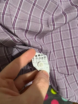 Camicia Hugo Boss a quadri viola
