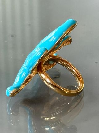 Anello Kenneth Jay Lane turchese