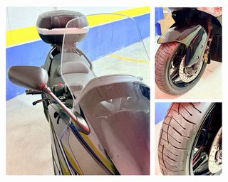 Yamaha T Max 500 2009 con maleta Givi