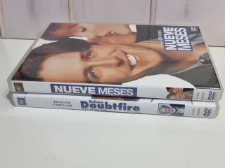 2 Películas DVD: Nueve Meses y Señora Doubtfire.