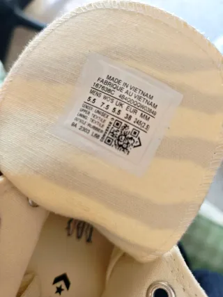 Converse Chuck Taylor Cebra Beige/Negro