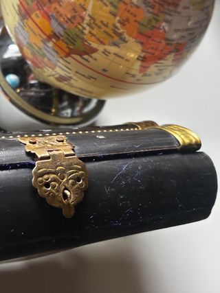 Caja joyero oriental laca negra y dorada