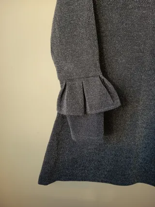 Vestido Ativo gris metalizado T. 12 años