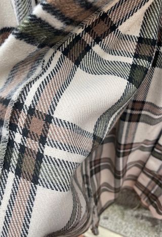 Sobrecamisa larga cuadros talla 44