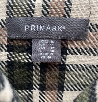 Sobrecamisa larga cuadros talla 44