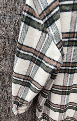 Sobrecamisa larga cuadros talla 44