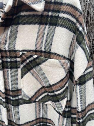 Sobrecamisa larga cuadros talla 44