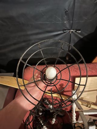 Lámpara Metálica Rejilla Negra