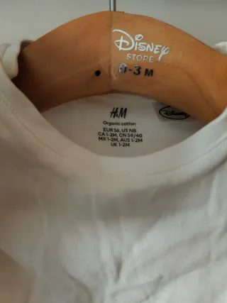 3 Bodies H&M Manga Corta Talla 56