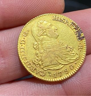 Moneda Oro 2 Escudos 1790 Carlos IV