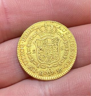 Moneda Oro 2 Escudos 1790 Carlos IV