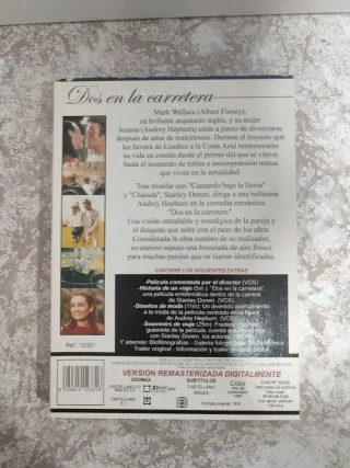 DVD Dos en la carretera Audrey Hepburn
