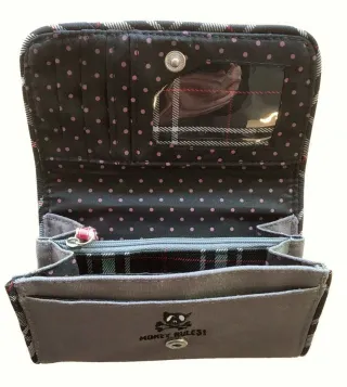 Monedero Rebella Gris y Negro