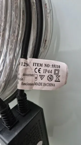 Dos Mangueras LED Tubo 220-240V 10W 12m y 8m