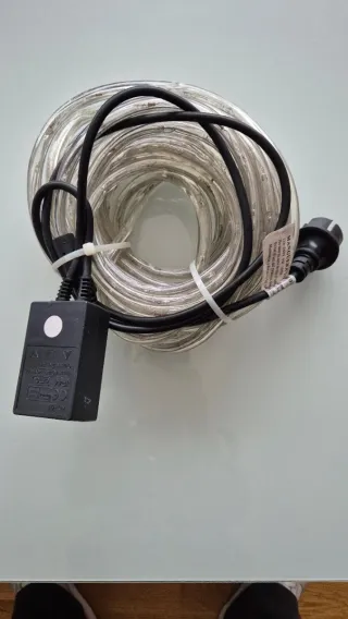 Dos Mangueras LED Tubo 220-240V 10W 12m y 8m