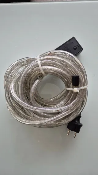 Dos Mangueras LED Tubo 220-240V 10W 12m y 8m
