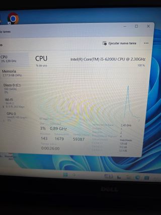 Ordenador portátil DELL I5 SEXTA GENERACIÓN 8RAM