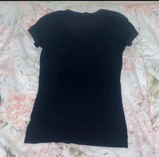 Maglietta Guess donna nera con strass