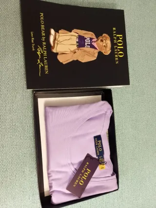 Camiseta Polo Ralph Lauren Morada Oso