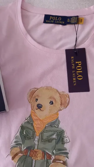 Camiseta Polo Ralph Lauren Morada Oso