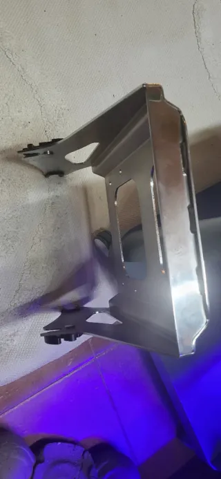 Soporte portaequipajes Harley Davidson (Plata)