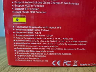 Reproductor MP5 Coche Pantalla Táctil 7 "