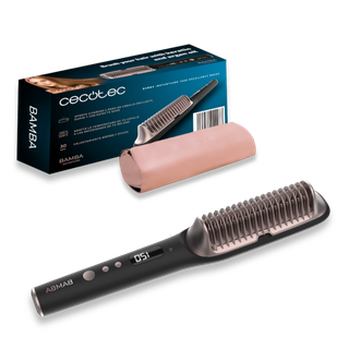 Cecotec Cepillo de Aire Secador Moldeador Alisador Multifunción 8 Cabezales CeramicCare AirGlam Champagne. 1400W, Tecnología Coanda, 3 Velocidades, 3 Temperaturas, Control Inteligente Calor, 110000rpm