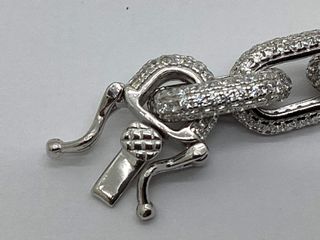 pulsera plata 925mm con piedra con circonita