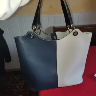 Set borse shopping tote grigio multicolor