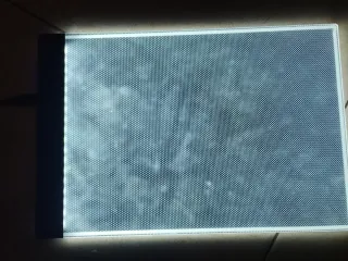 Pantalla de calco con iluminación LED
