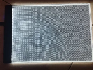 Pantalla de calco con iluminación LED