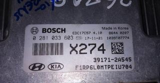 391712a545 centralita motor uce kia carens 1630411