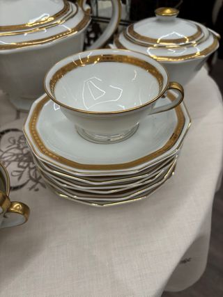 Juego de té Bernardot Limoges Antiguo
